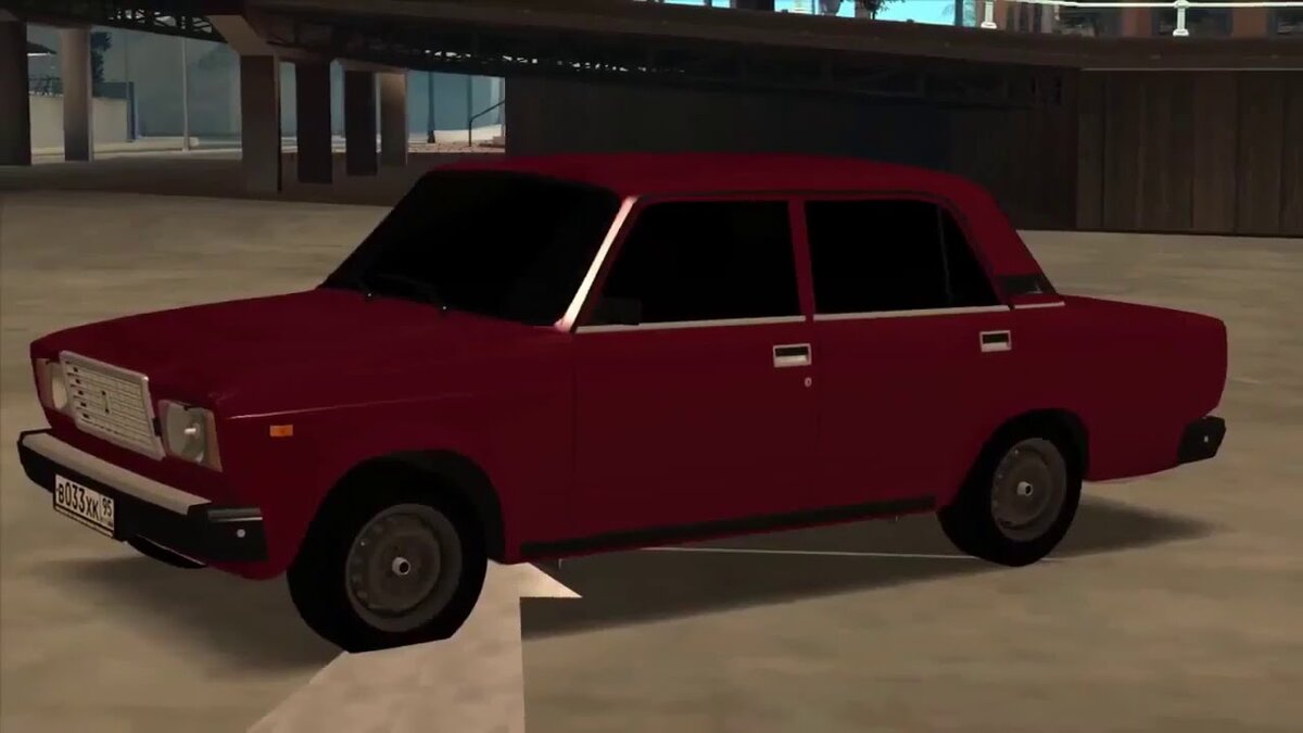 Кадр из клипа песни "Вишнёвая семёрка"