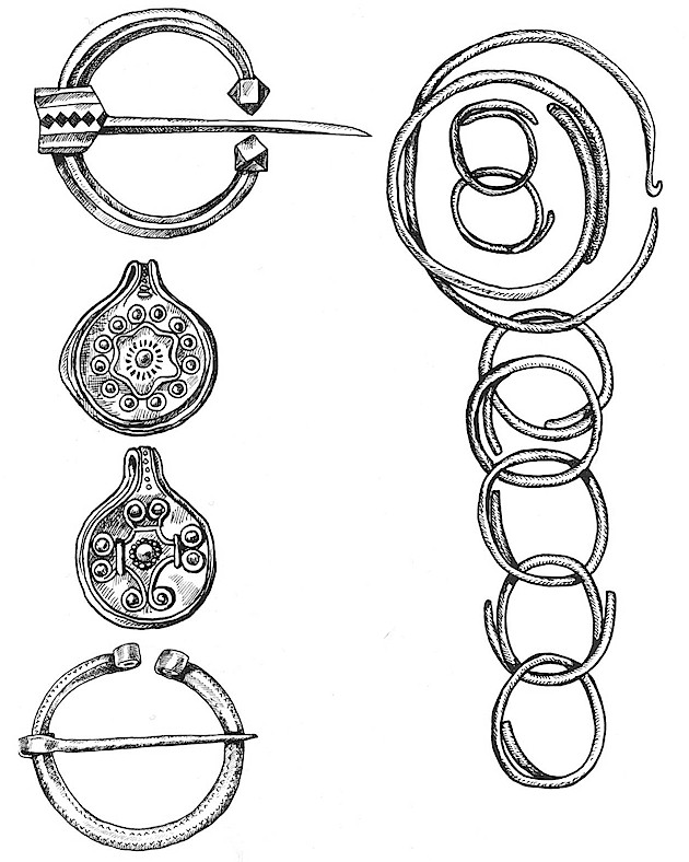Фрагменты украшений бужан (волынян)