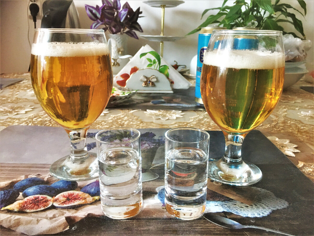 пиво и водка фото