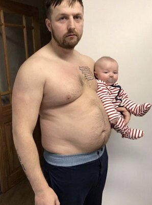 Тут я вешу 120 килограмм 