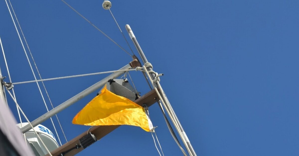 Флагшток лайнера "Diamond Princess" 7 февраля 2020 года