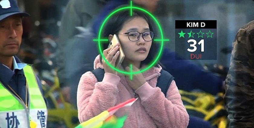 Национальная система распознавания лиц, которая создается в Китае, позволяет автоматически понижать рейтинг нарушителей