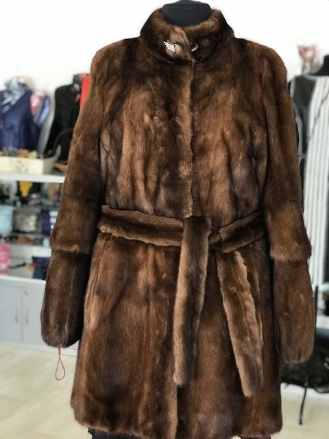 Переделка  пальто из норки. Ателье Ирины Берзиной.