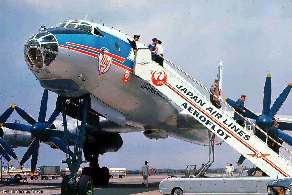 Ту-114, Япония, Токио