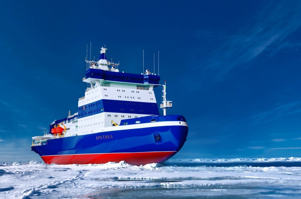 Для освоения Арктики Россия планирует построить три самых мощных в мире ледокола