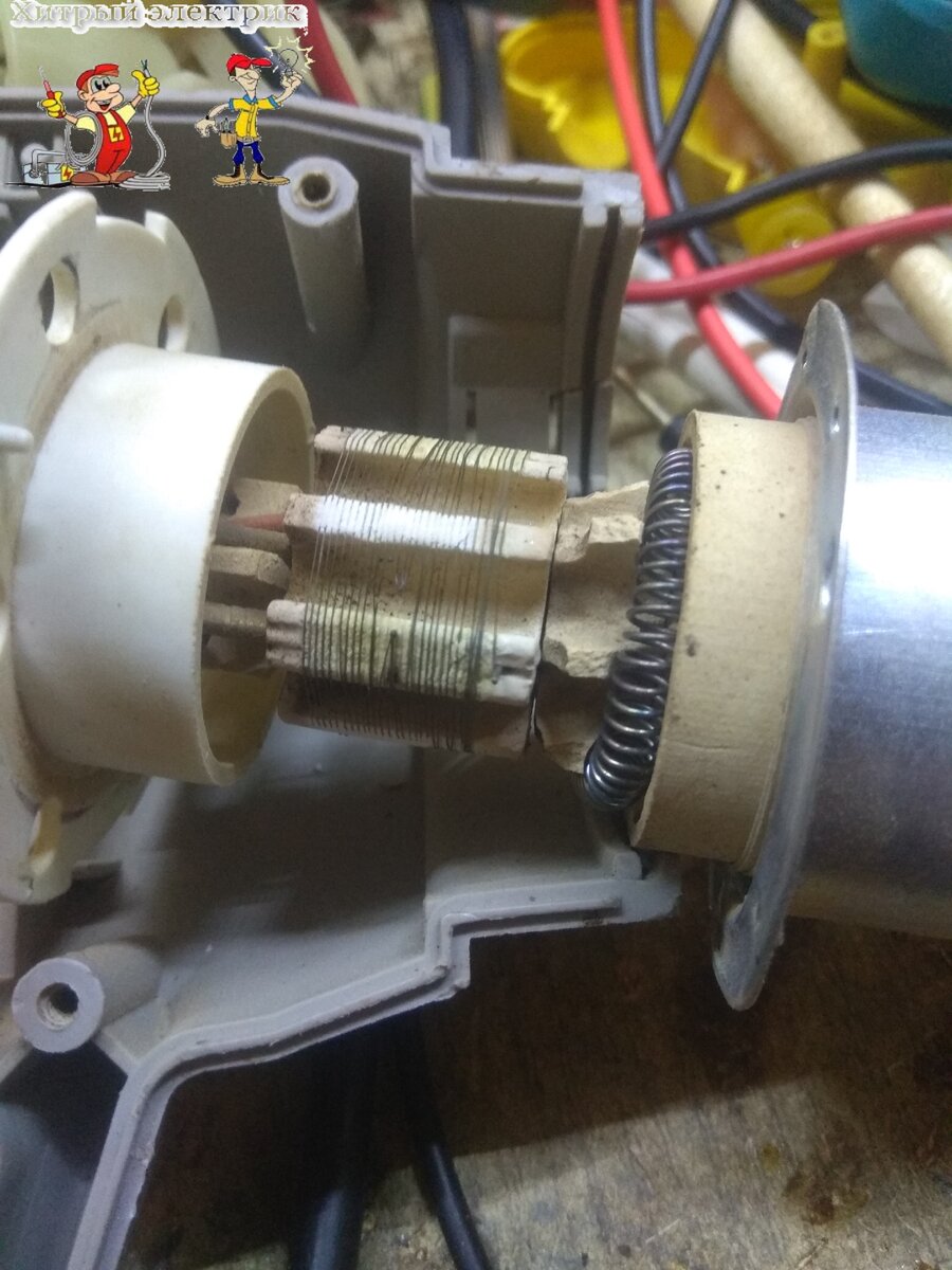 Как подключить двигатель от фена без спирали