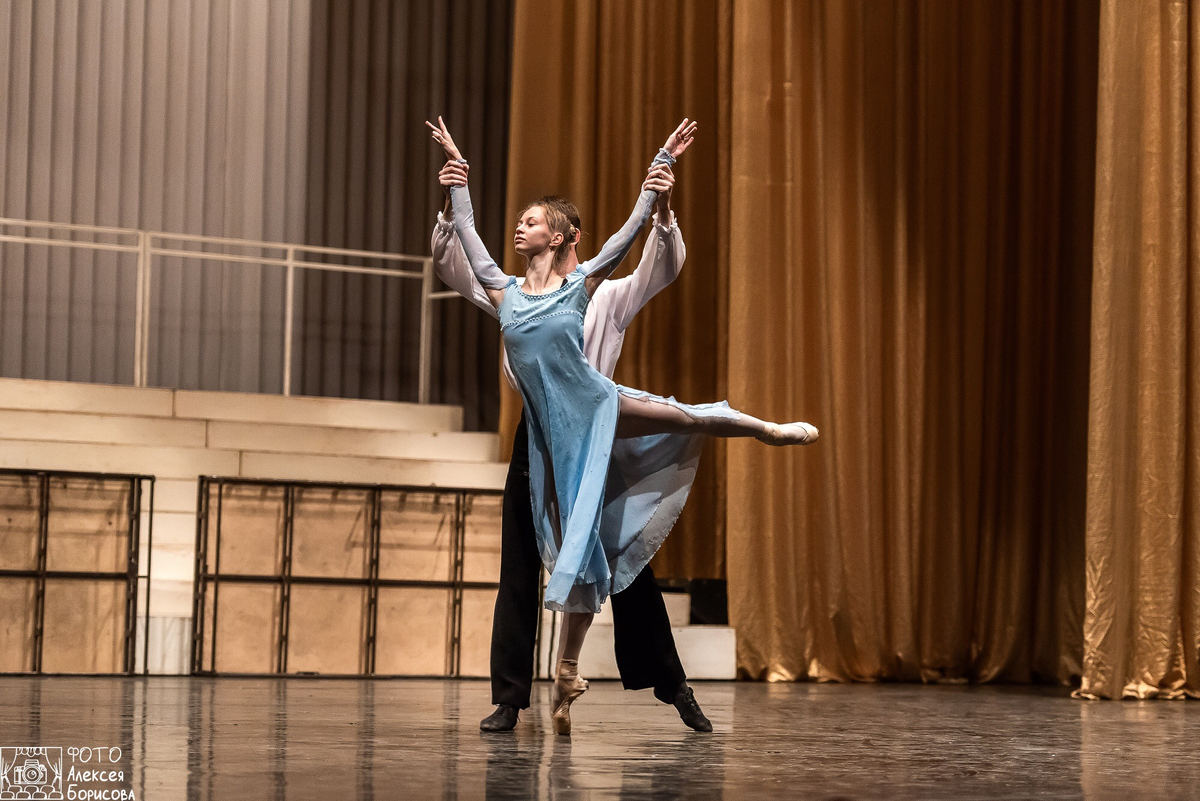 Фотография учащихся с репетиции отчётного концерта