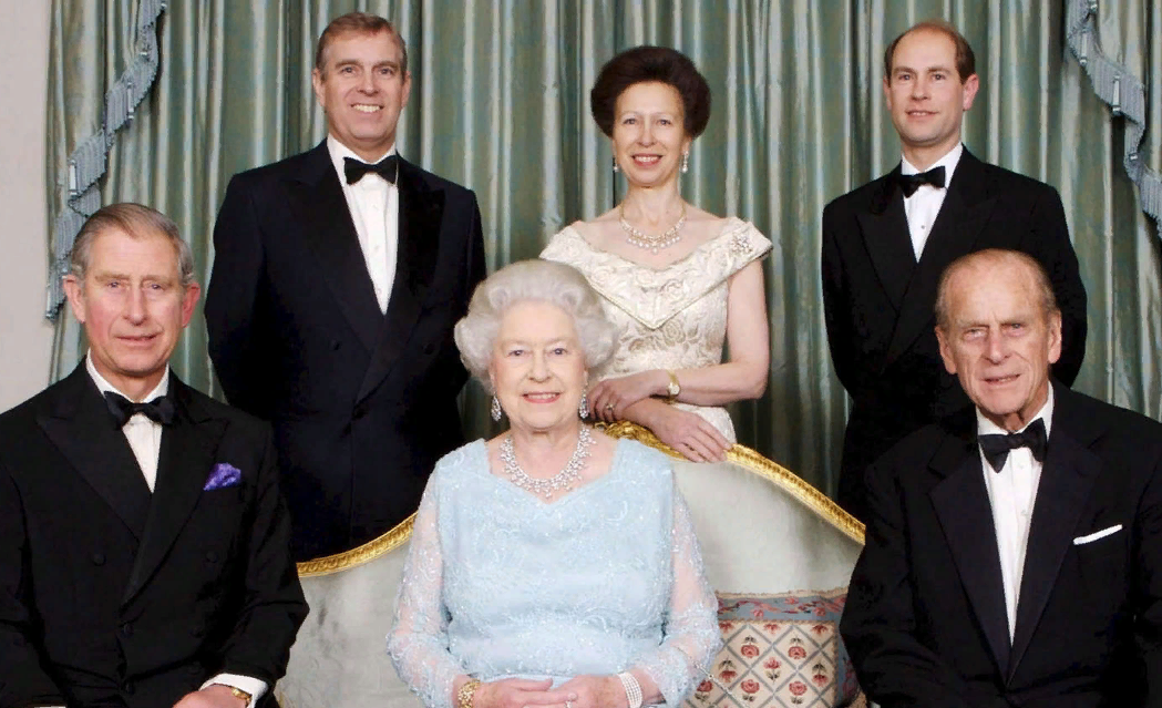 Фото из открытых источников. Принц Чарльз, принцесса Анна, принц Эндрю, принц Эдвард.