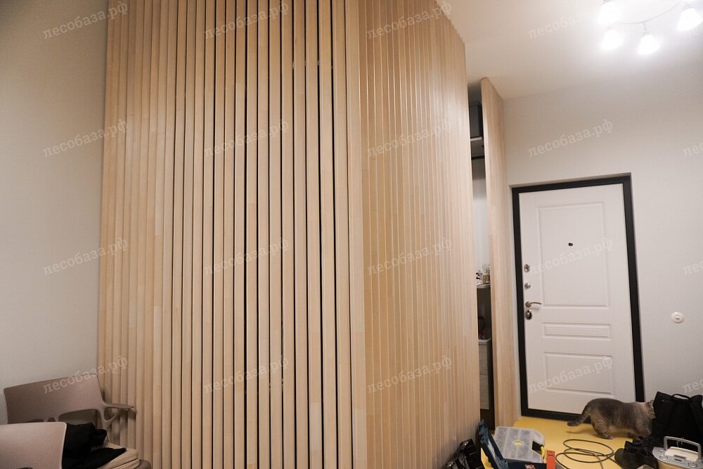перегородка межкомнатная из реек
