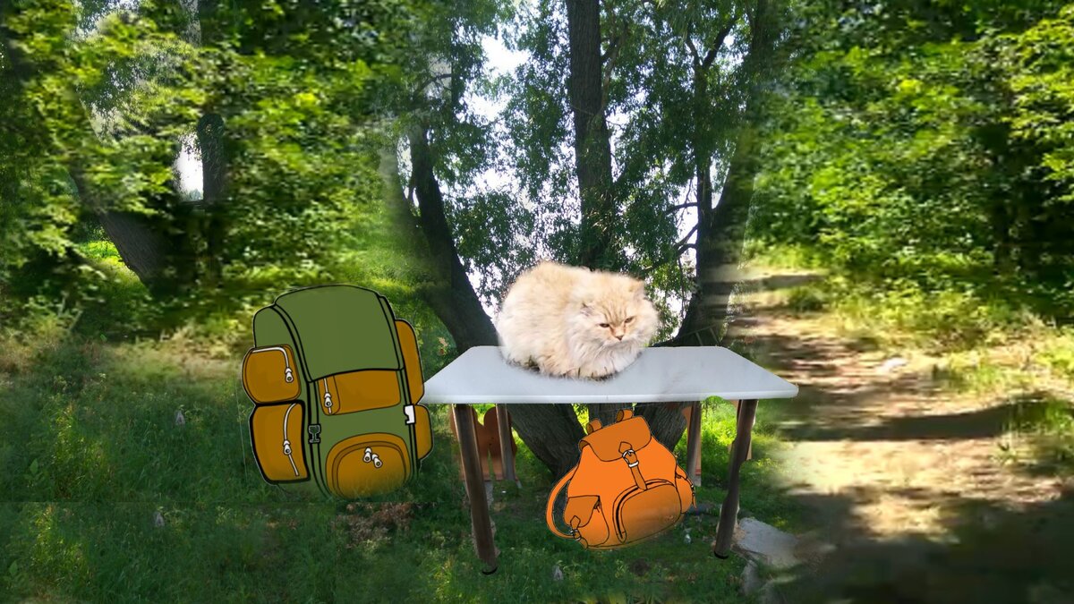 Пока нет хозяев. (коллаж с добавлением картиной из открытого доступа).