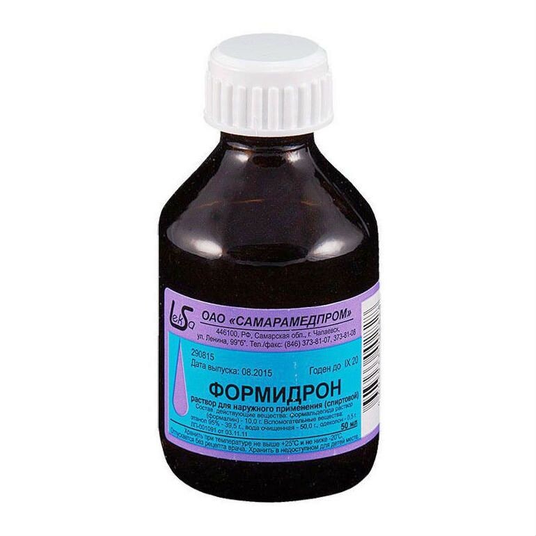 Формидрон или формалин 10%