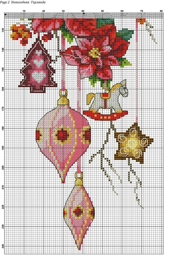 Схема вышивки «Подарок Новогодняя открытка» (№186727)