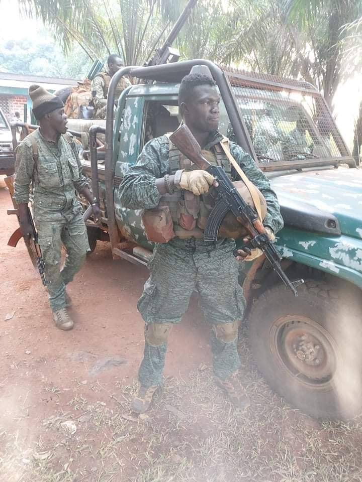 Боец спецназа ЦАР на операции. Фото канала https://t.me/grey_zone