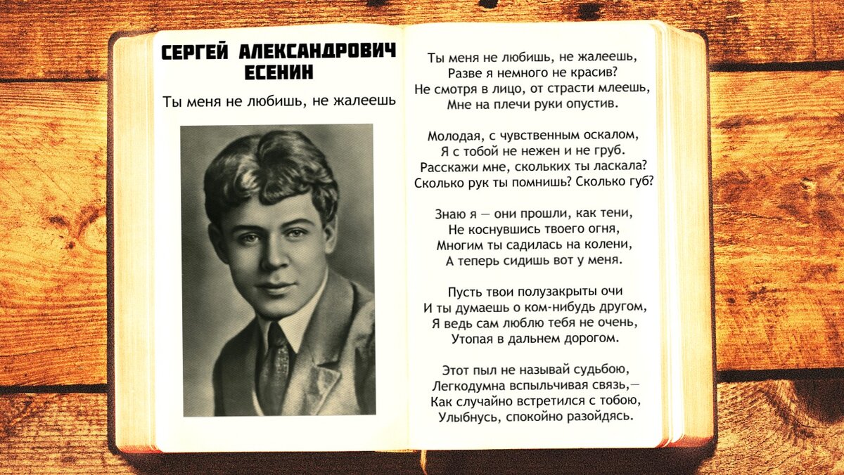 С.А. Есенин - Ты меня не любишь не жалеешь