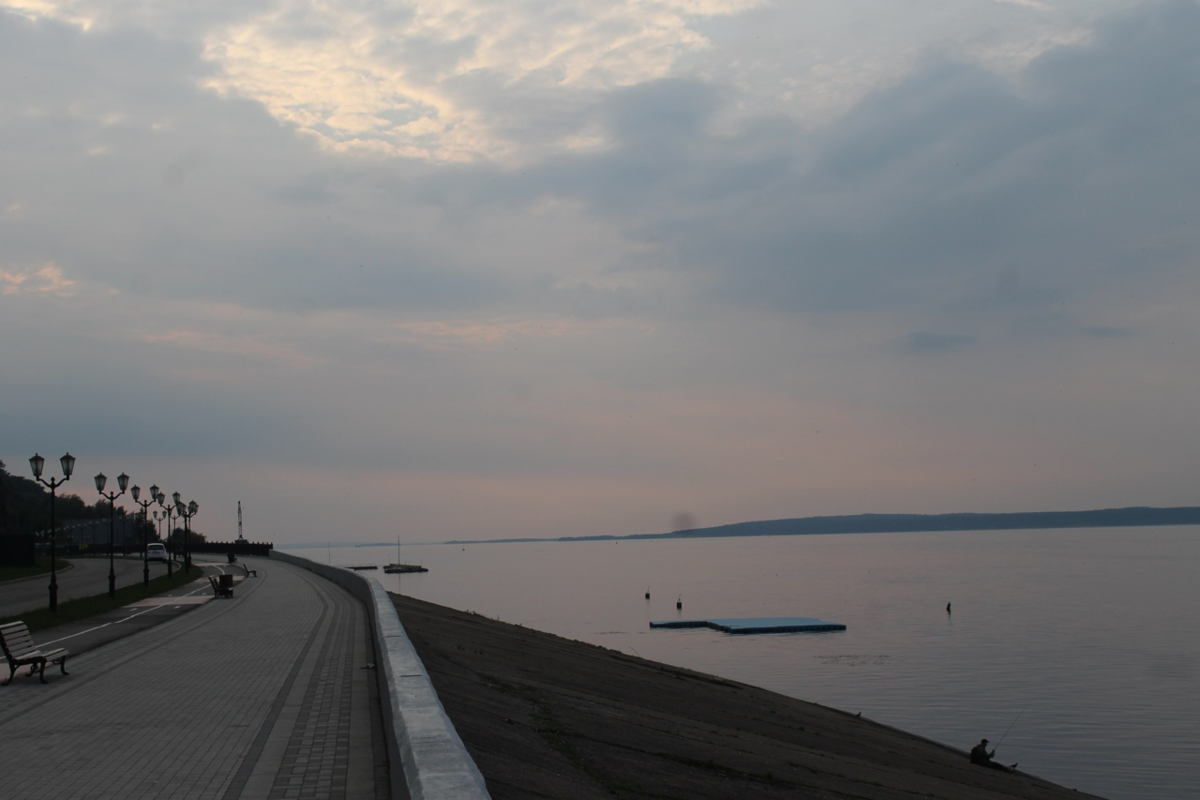 Набережная Волги в Чебоксарах. Фото автора