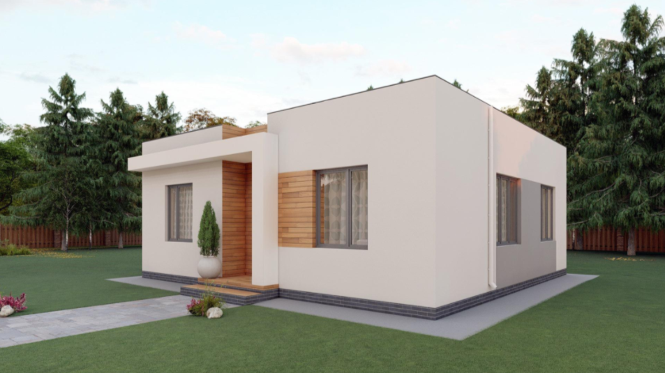 Видовой рендер на главный фасад