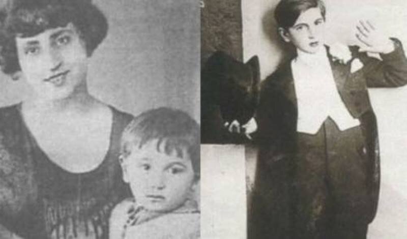 Шарль Азнавур с мамой в детстве