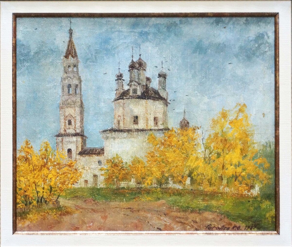 Гоголев Константин Женский монастырь - Троицкий собор 26х31 хкм 2021 г 