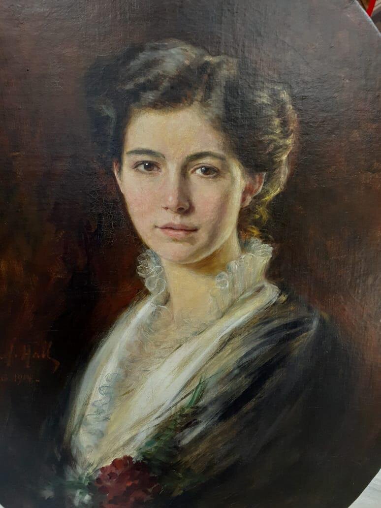 Портрет незнакомки неизвестного художника.
