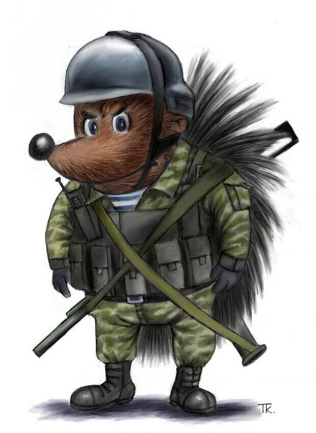 Опасный ёжик внушает противнику страх и ужас:). Картинка из интернета.