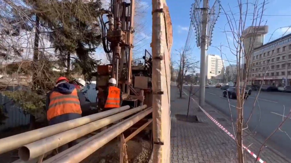     Изыскания на ул. Маркса, где также появится станция метротрама