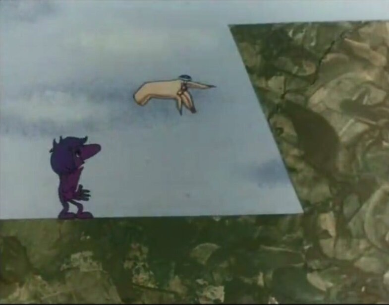 кадр из мультфильма "Руки", часть "Послушный", Грузия-фильм, 1975. Автор сценария и режиссер Мераб Саралидзе, композитор Александр Раквиашвили
