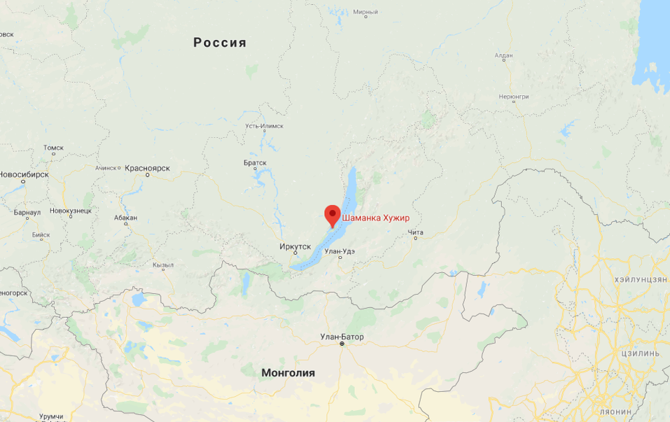 Расположение 13 столбов Сэргэ на карте