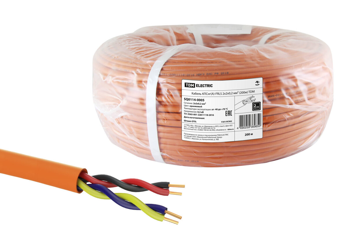 Огнестойкий кабель TDM Electric 