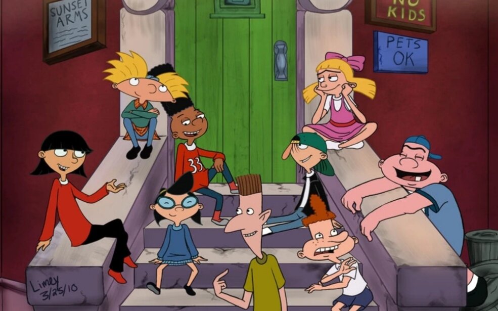 Арнольд и его одноклассники. Источник фото - heyarnold.fandom.com