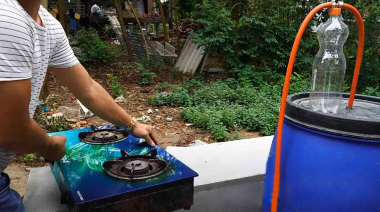 Готовый вариант получения газа.