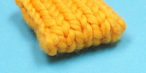 Так выглядит край после выполнения итальянского набора