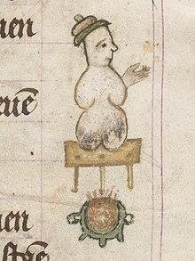  Изображение снеговика часослове 1380 года, изданном в Гааге