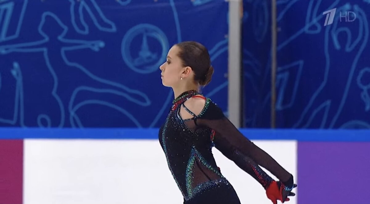 Камила Валиева. Фото: принтскрин записи выступления