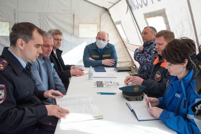  Заседание оперативного штаба по борьбе с коронавирусом, Севастополь, весна 2020 года. Фото: sev.gov.ru
