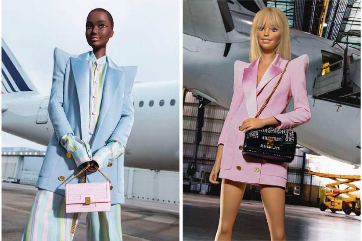 Коллаборацию с Mattel  дизайнерский дом Balmain представил на виртуальных Barbie.