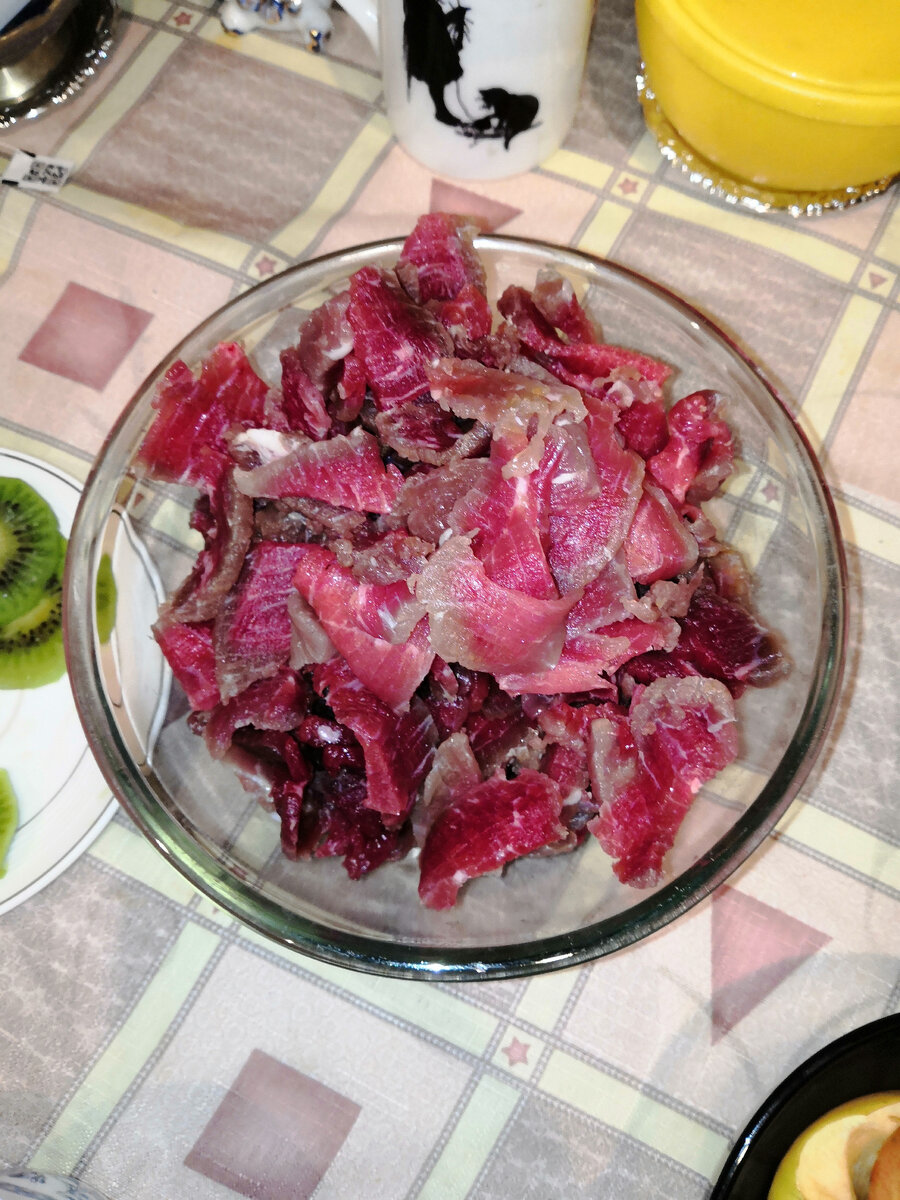 Заготовки под говяжьи jerky. Фото автора 