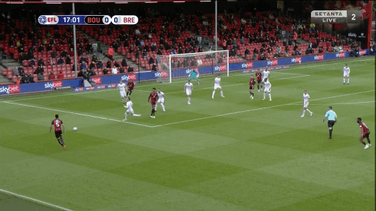 Тот самый удар в штангу и ещё один менее удачный в створ