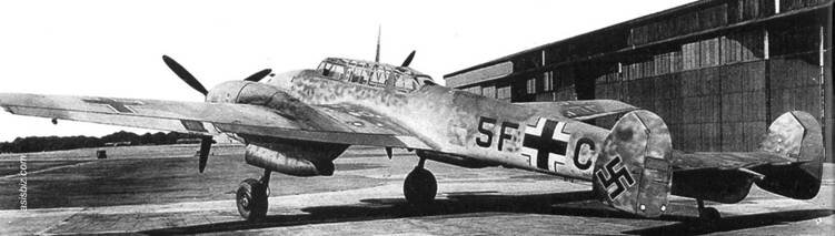 Самолёт-разведчик Bf 110C-5.