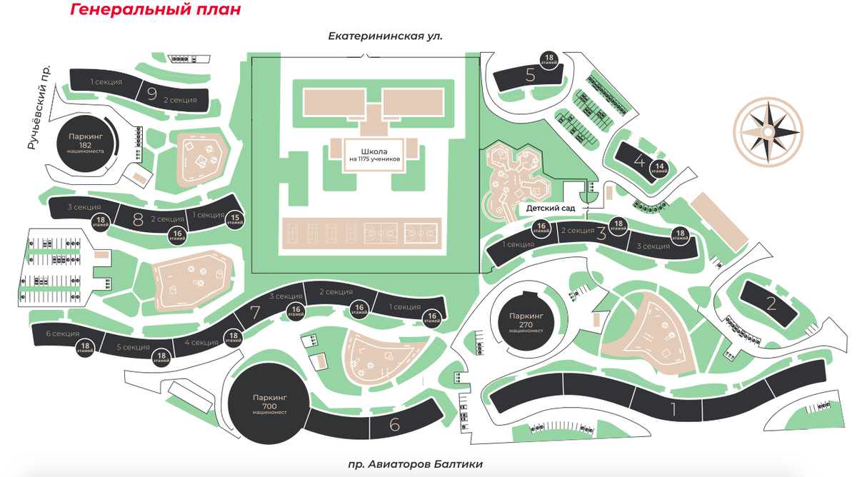 Генеральный план ЖК