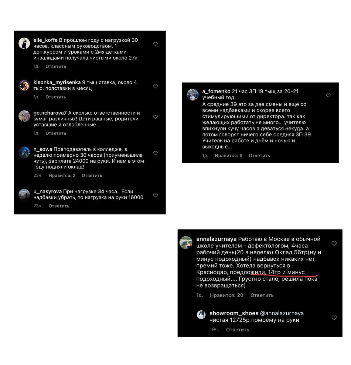 комментарии под постом в инстаграм аккаунте @typodar