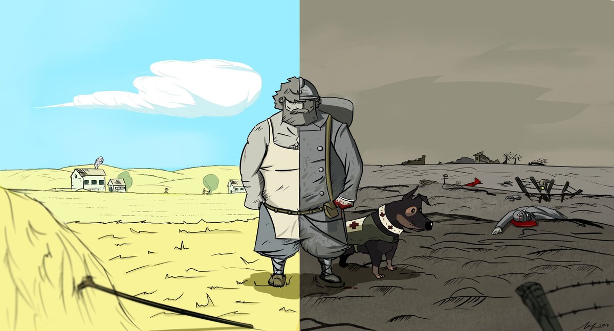 Арт по игре «Valiant Hearts»