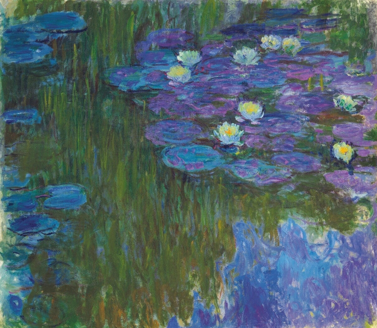 «Водяные лилии в цвету», 1917, Клод Моне