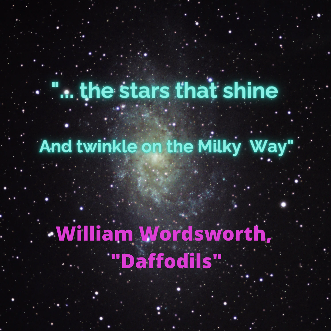 The Milky Way — это в данном случае не непотопляемый в молоке батончик, а Млечный Путь. 