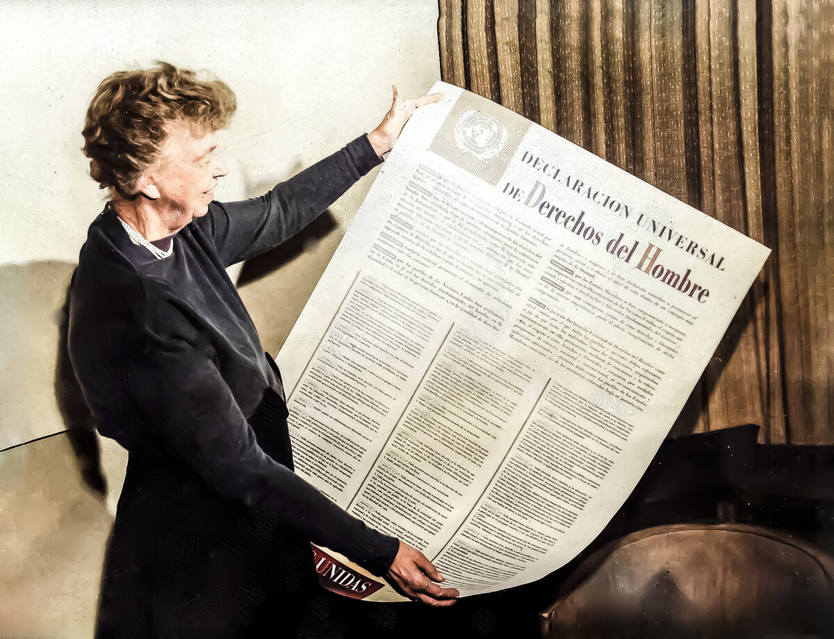 Всеобщая декларация прав человека фото Элеонора Рузвельт
