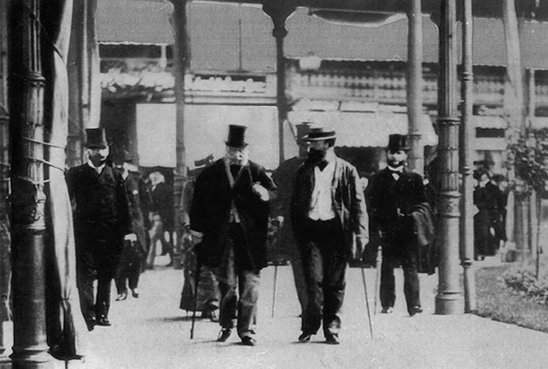 Вильгельм I Гогенцоллерн и дипломат Франции Бенедетти