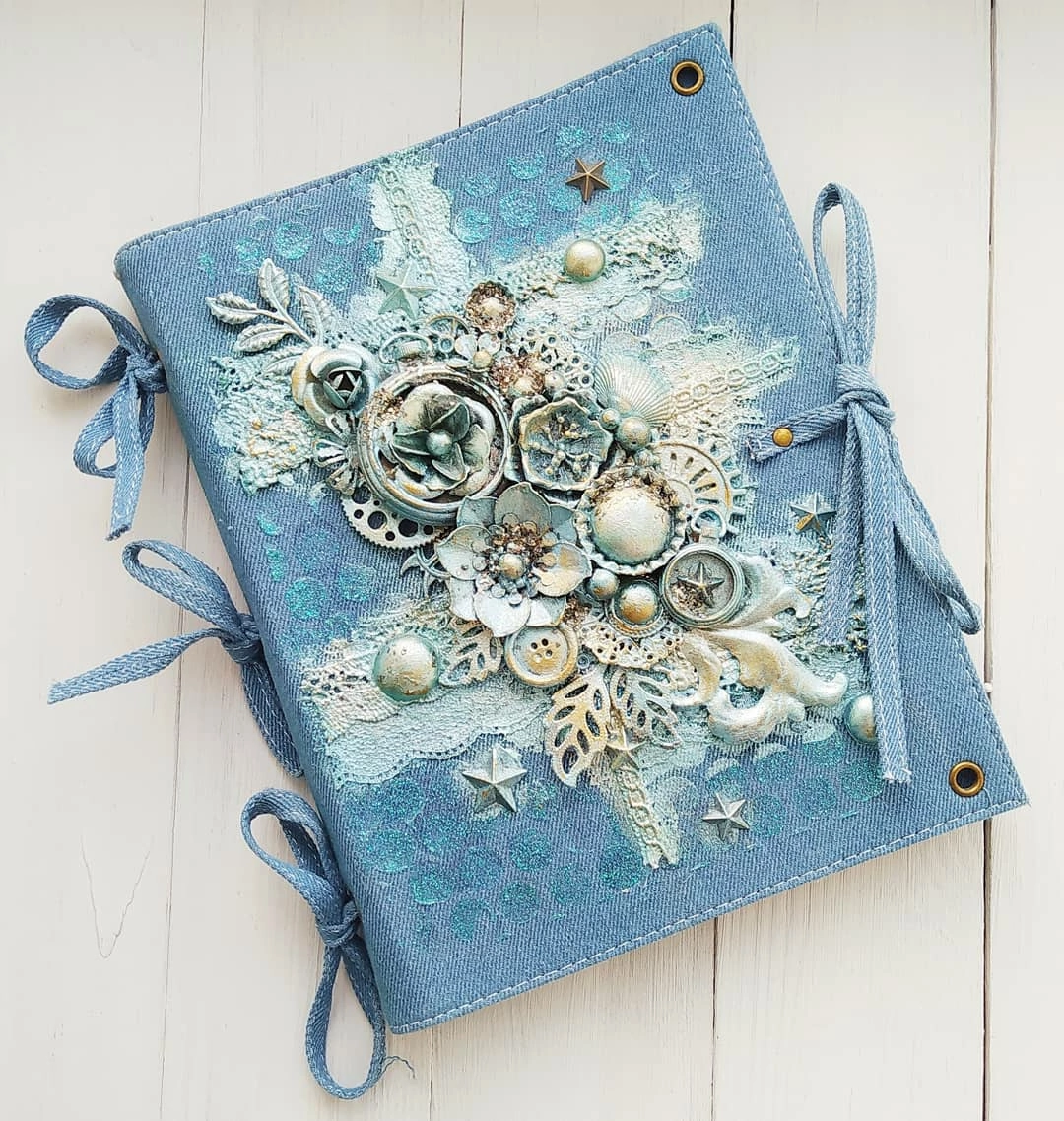 Джинсовый блокнот.