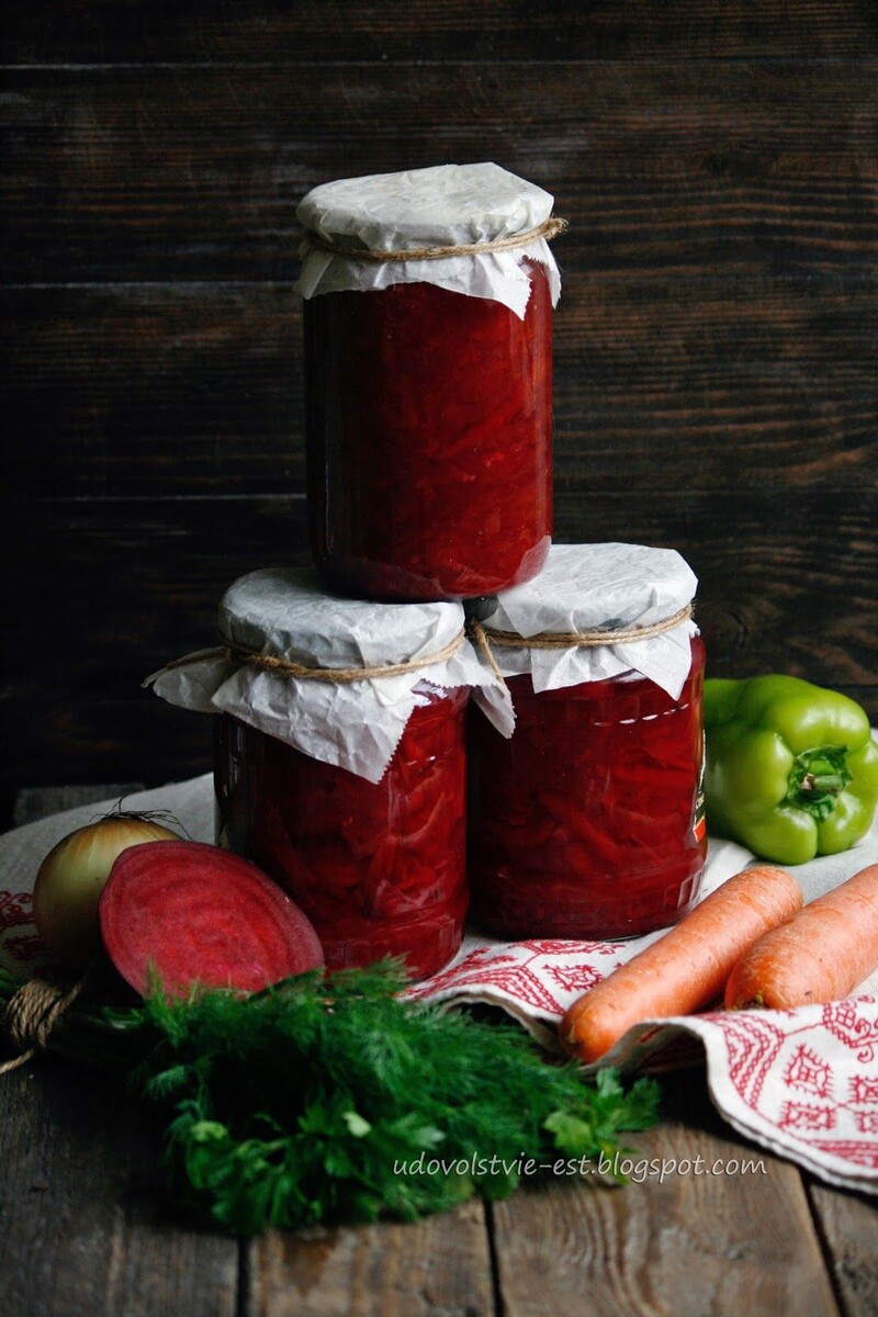 БОРЩЬ на зиму, легко и просто.