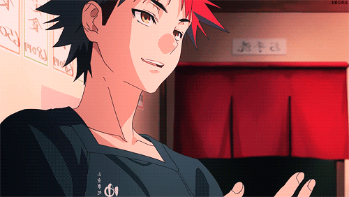 Гифка из аниме: "Повар-боец Сома / Shokugeki no Souma"