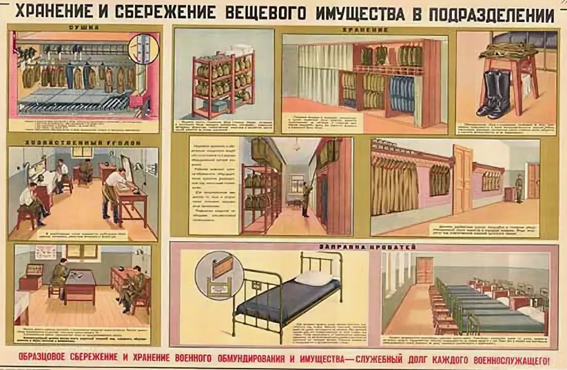 Схема размещения личного состава в казарме