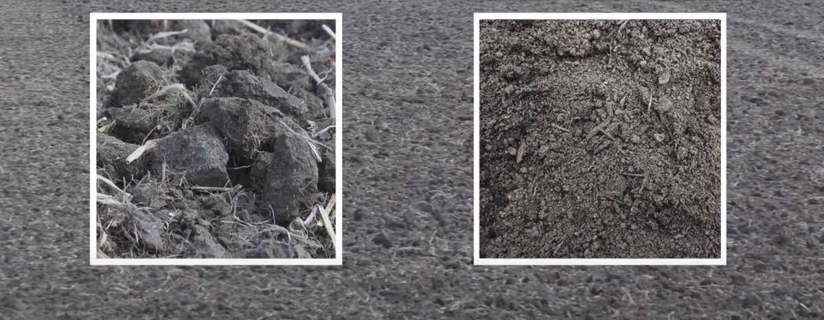 Почва до и после обработки